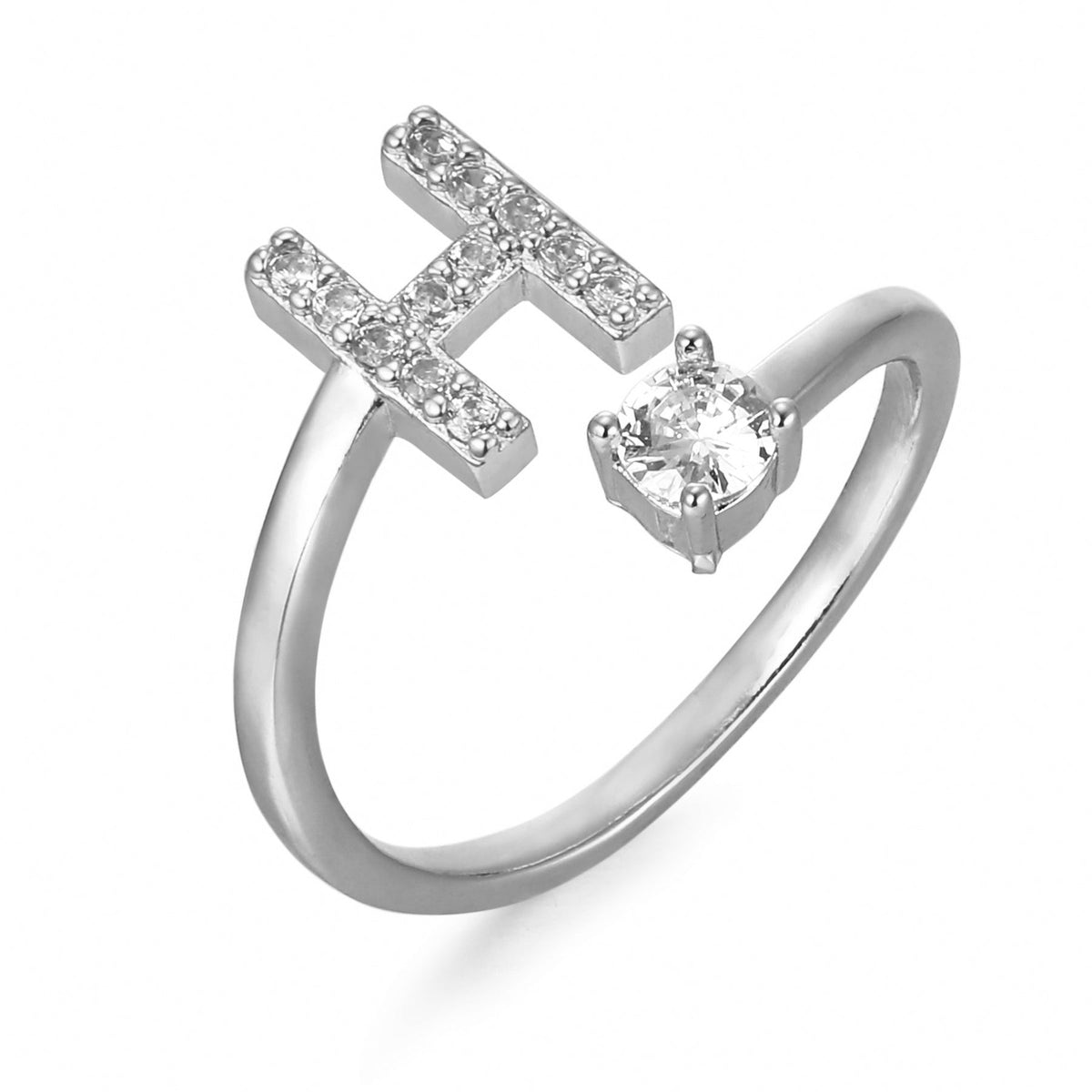 Eleganter, personalisierbarer Monogramm-Ring