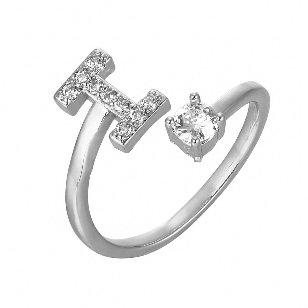 Eleganter, personalisierbarer Monogramm-Ring