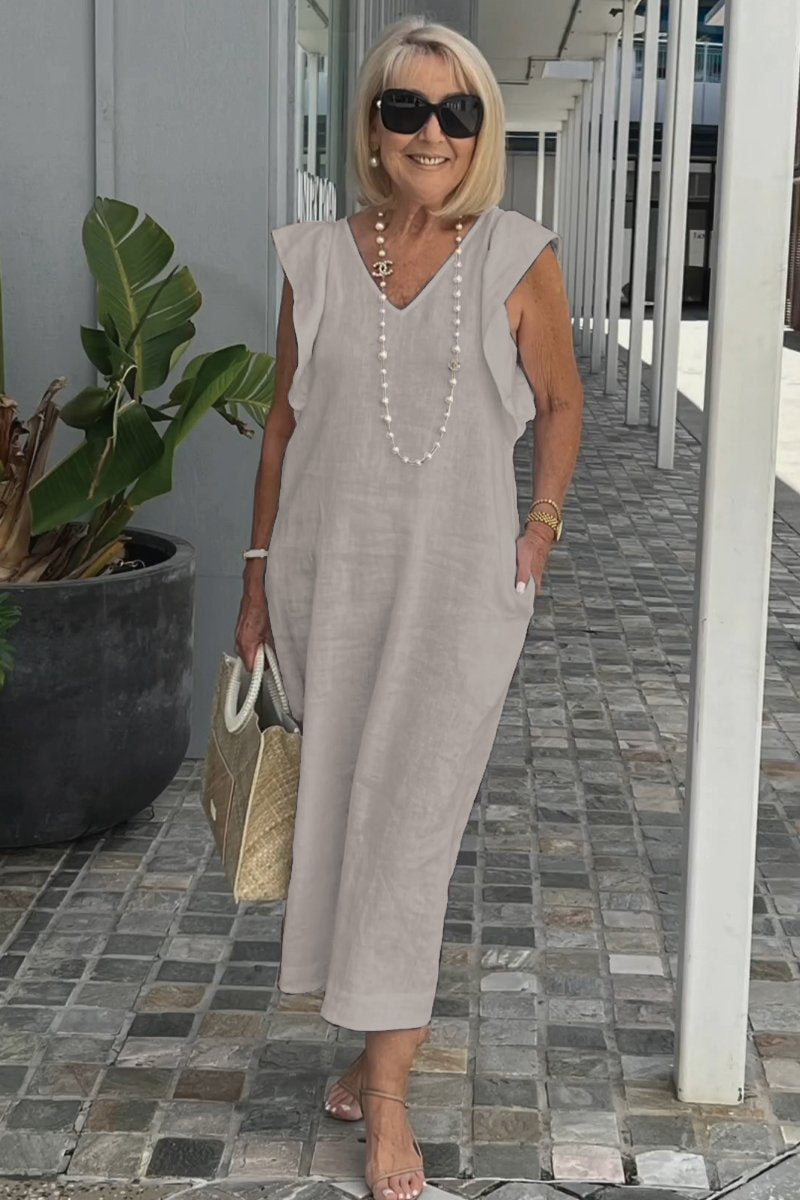 Elegantes ärmelloses Sommerkleid
