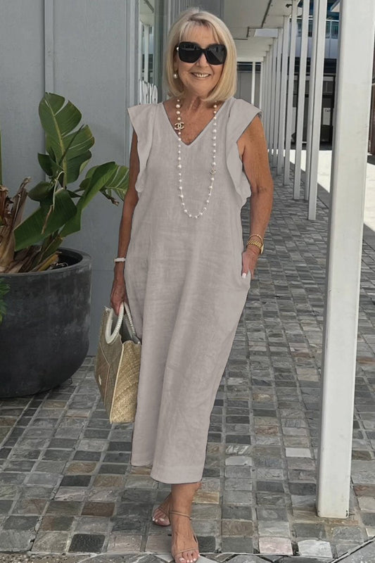 Elegantes ärmelloses Sommerkleid