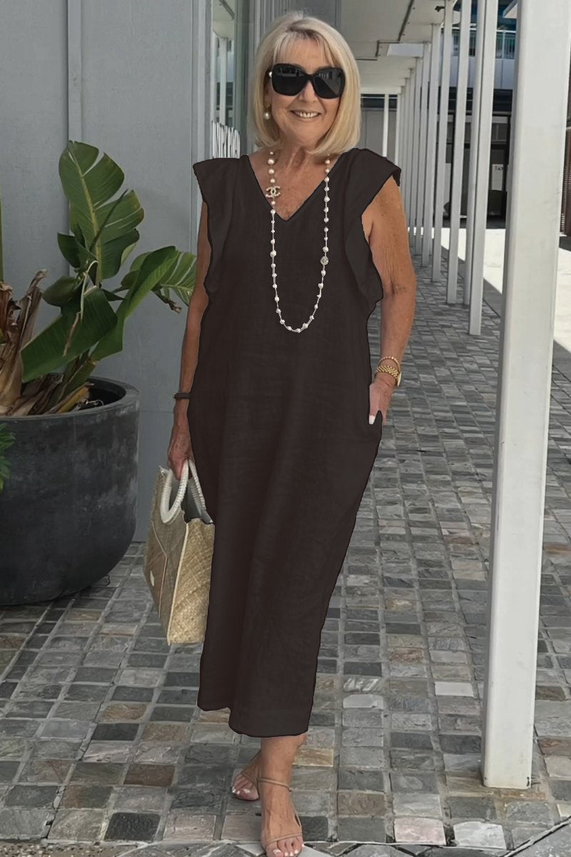 Elegantes ärmelloses Sommerkleid