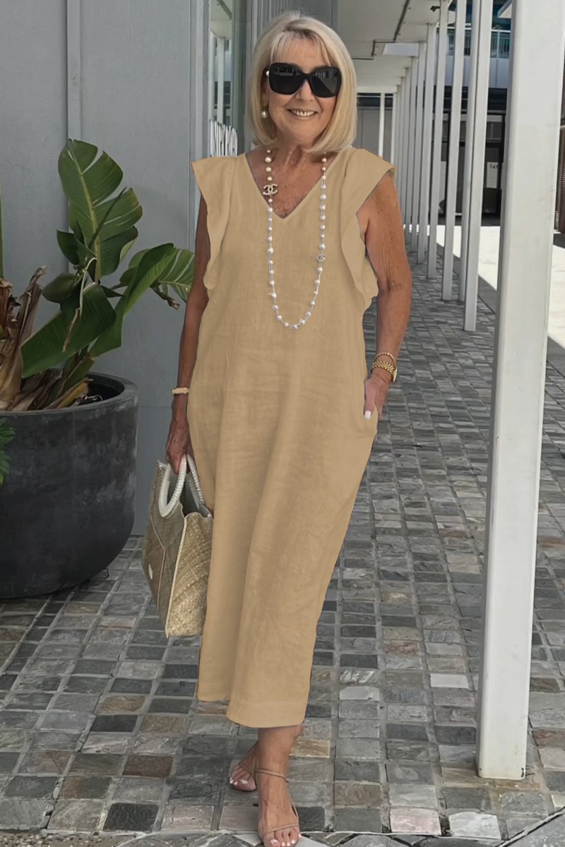 Elegantes ärmelloses Sommerkleid