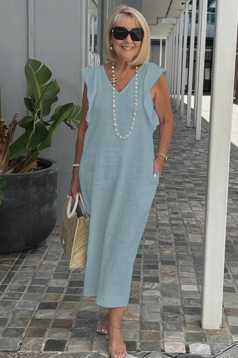 Elegantes ärmelloses Sommerkleid