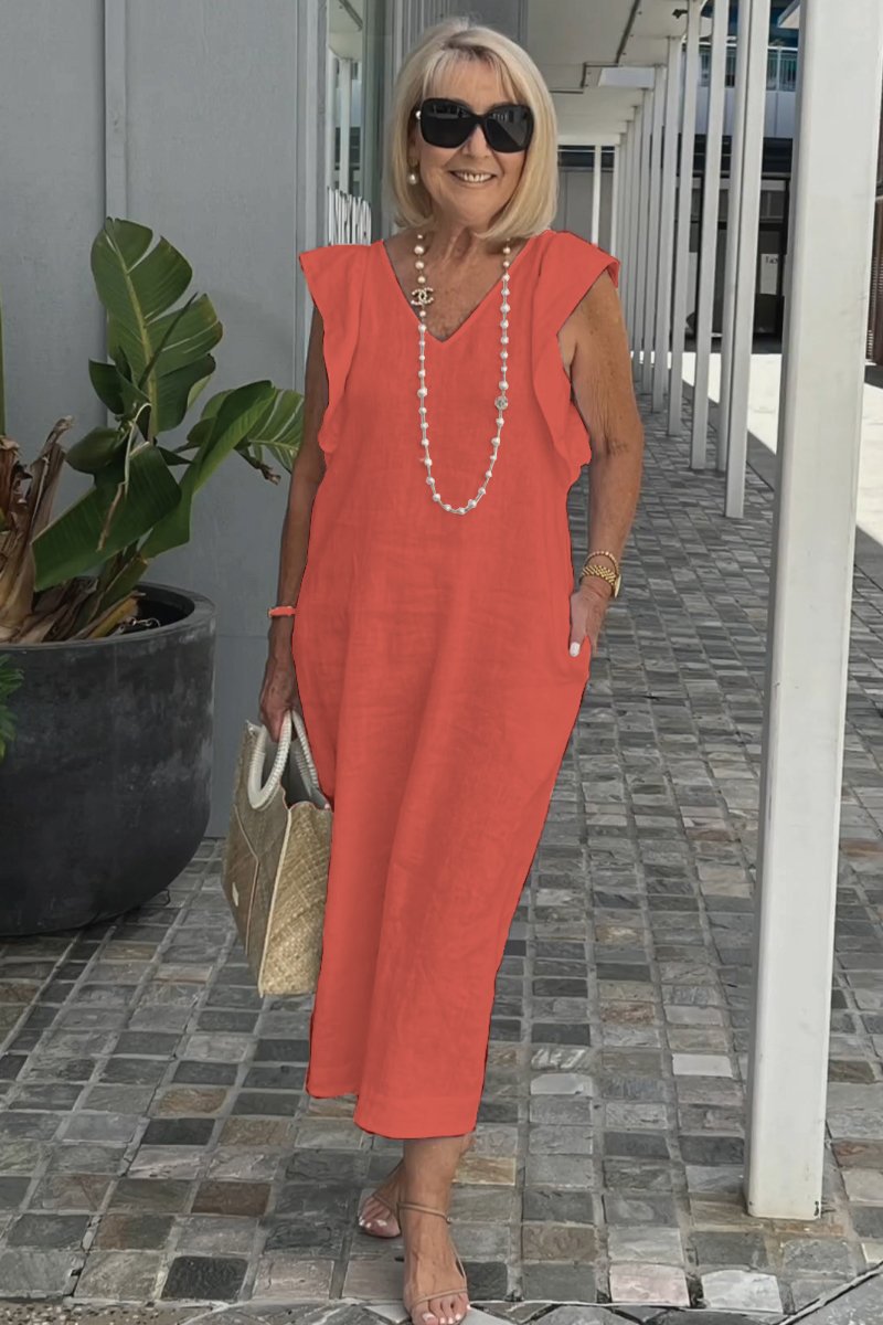 Elegantes ärmelloses Sommerkleid