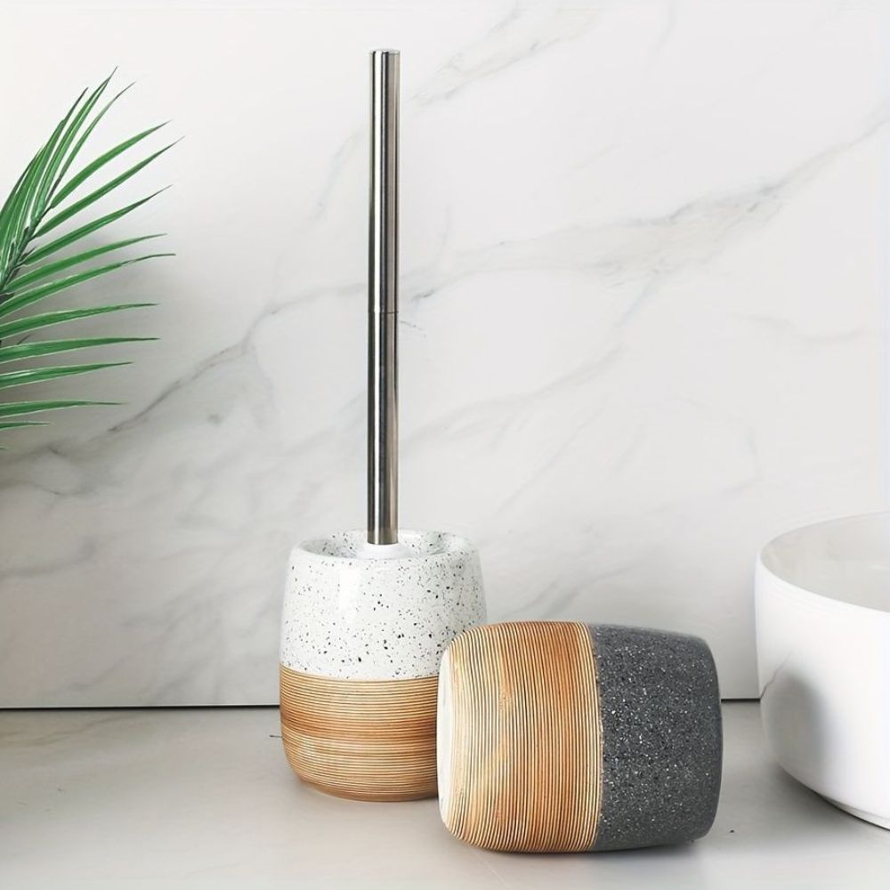 Elegante WC-Bürste mit Halter fürs Badezimmer
