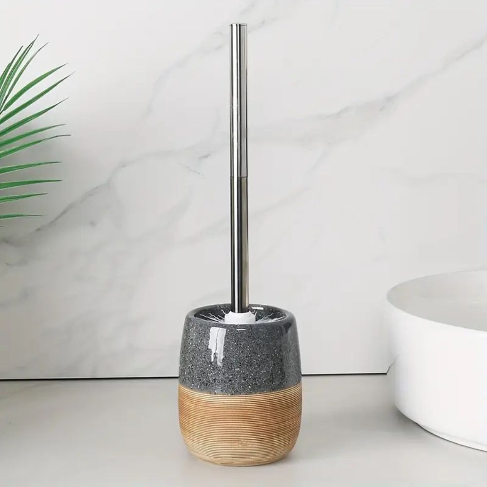 Elegante WC-Bürste mit Halter fürs Badezimmer