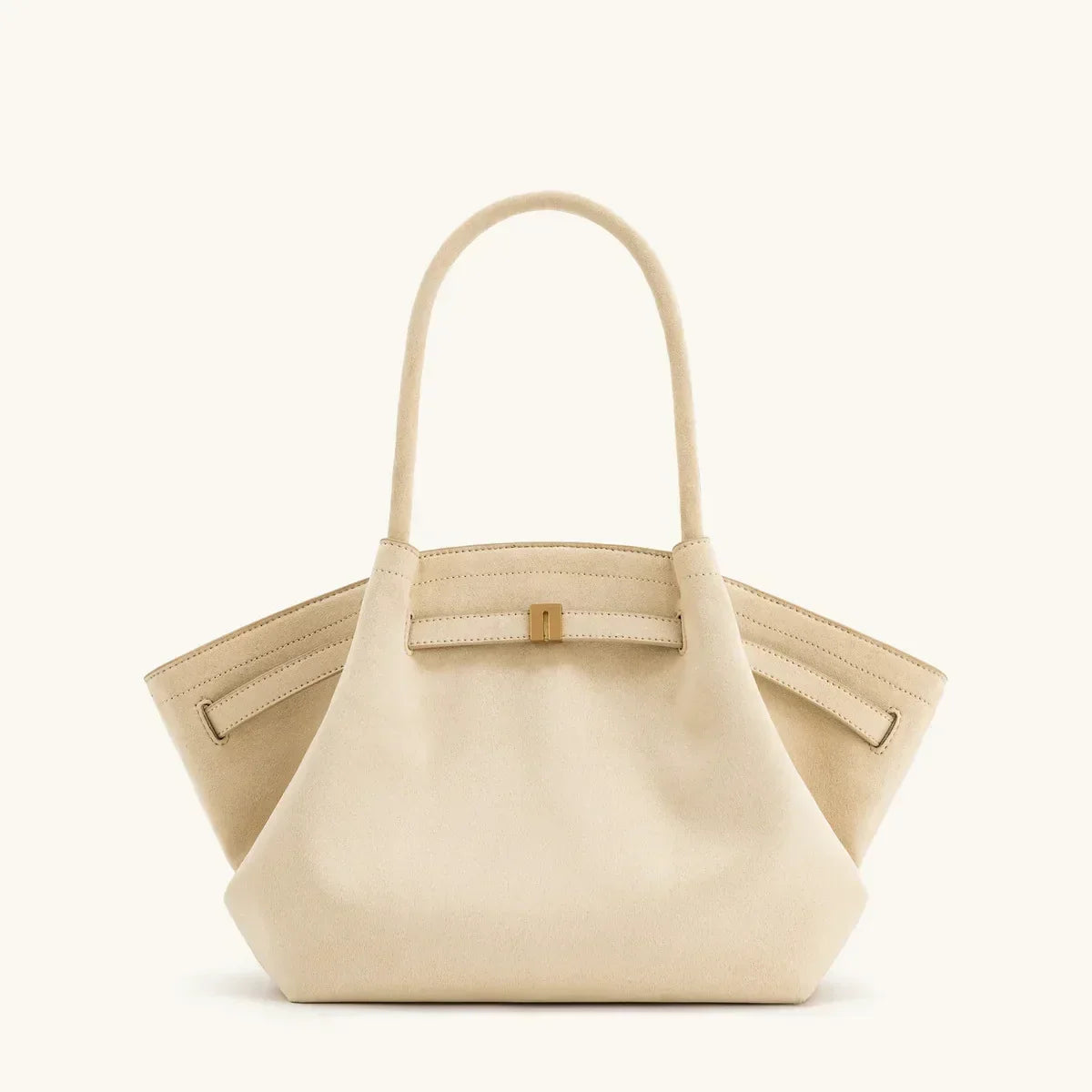 Elegante Luxus-Schultertasche für Damen mit grossem Fassungsvermögen aus Kunst-Wildleder, Schwarz