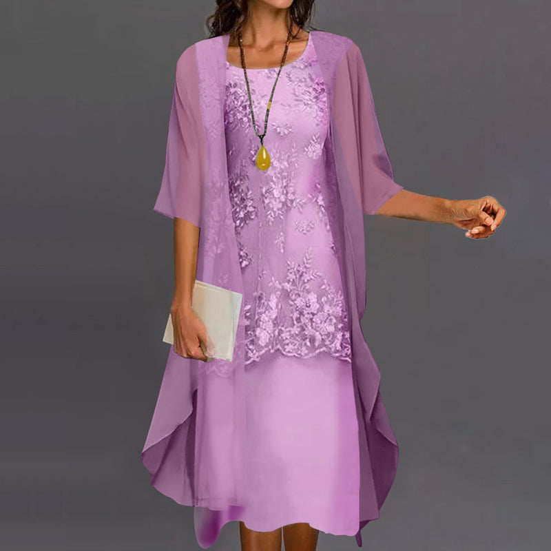 Elegantes zweiteiliges Kleid für Party und Alltag