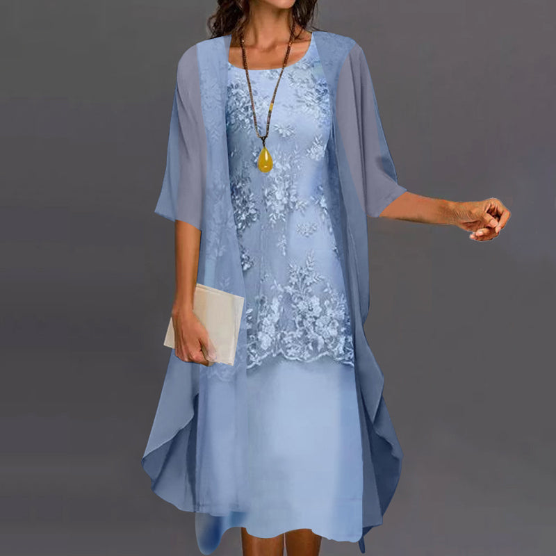 Elegantes zweiteiliges Kleid für Party und Alltag
