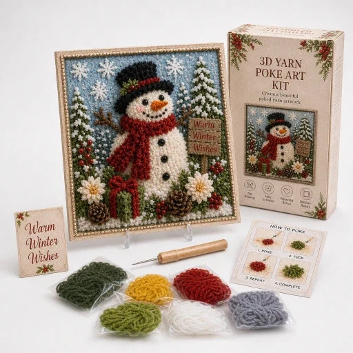 Vorgestanztes 3D-Weihnachtsgarnkunst-Set