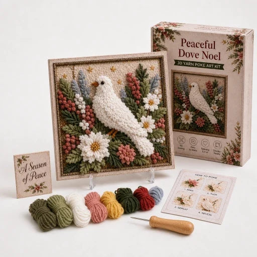 Vorgestanztes 3D-Weihnachtsgarnkunst-Set