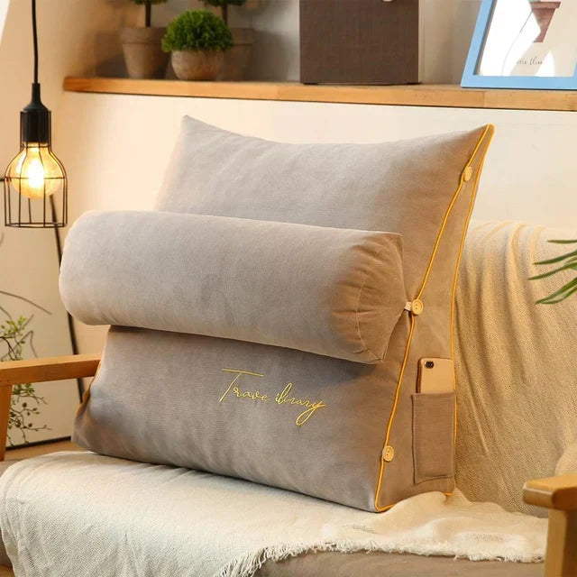 Ergonomisches keilförmiges Rückenstützkissen