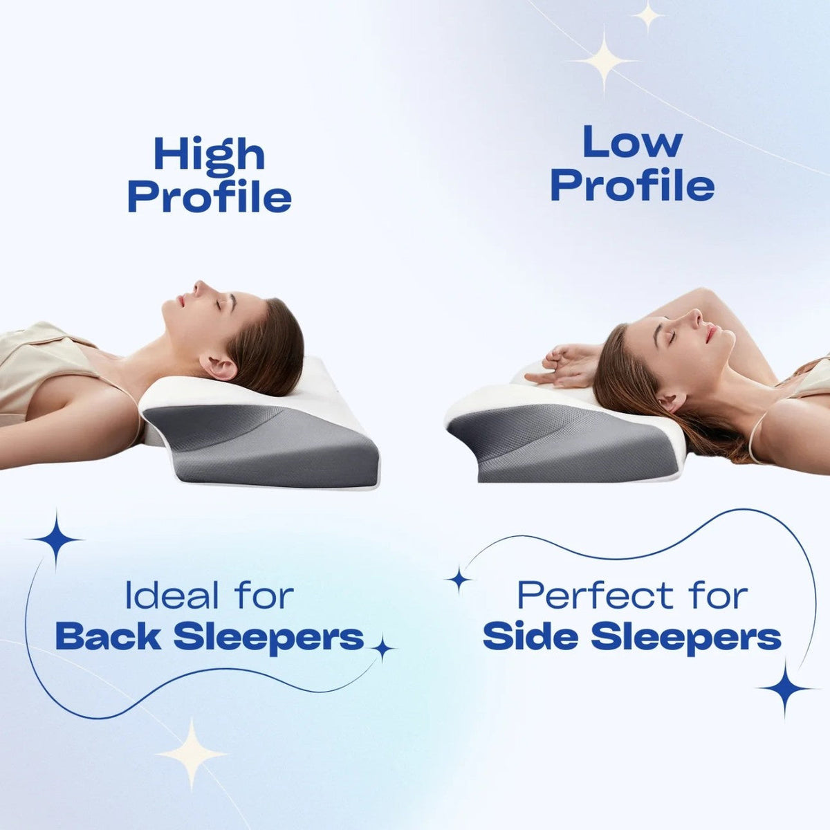 Ergonomisches und bequemes orthopädisches Nackenkissen
