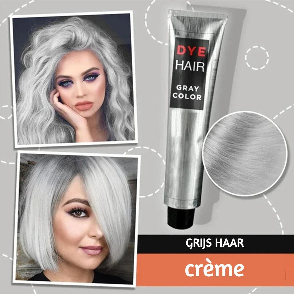 Silbergraue Haarfarbe