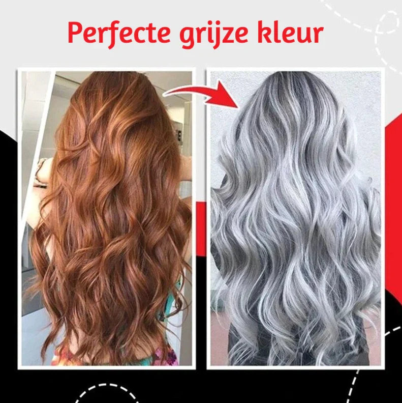 Silbergraue Haarfarbe