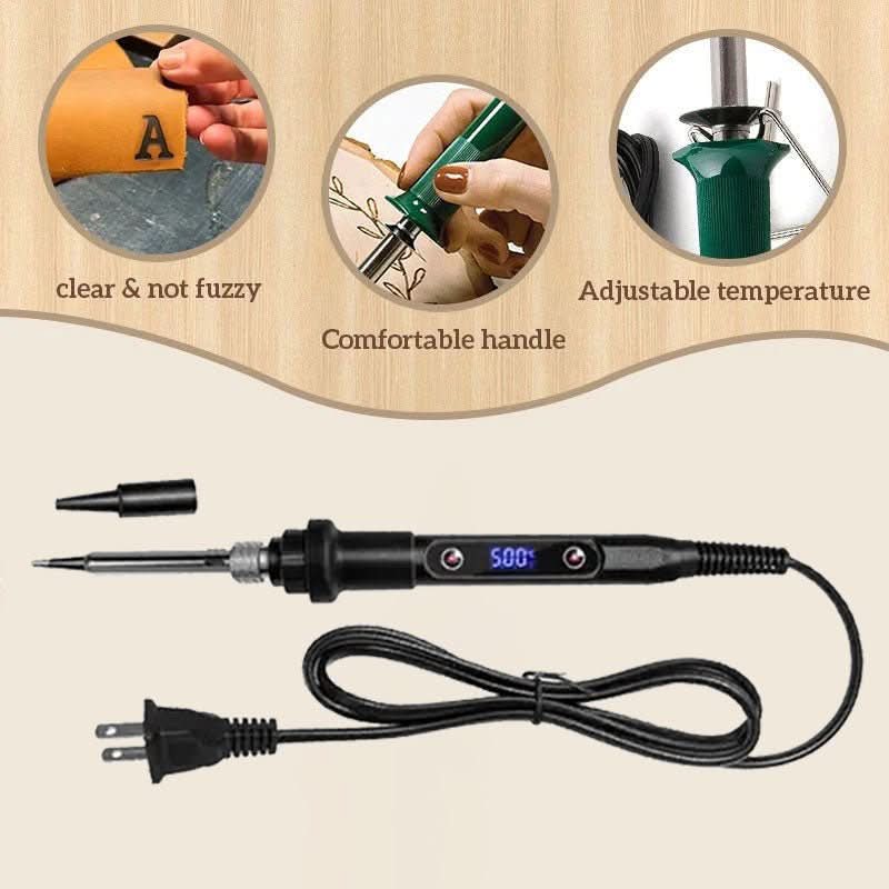 Holz-, Leder- und Metallgravur- und Brandmalerei-Set mit einstellbarer Temperatur für DIY-Bastelarbeiten