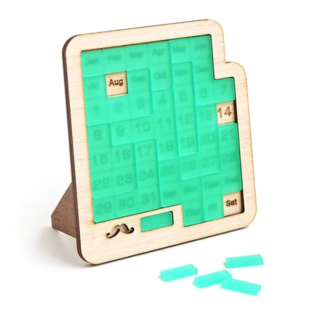 Ewiger Kalender Holzpuzzle-Spiel