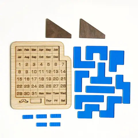 Ewiger Kalender Holzpuzzle-Spiel