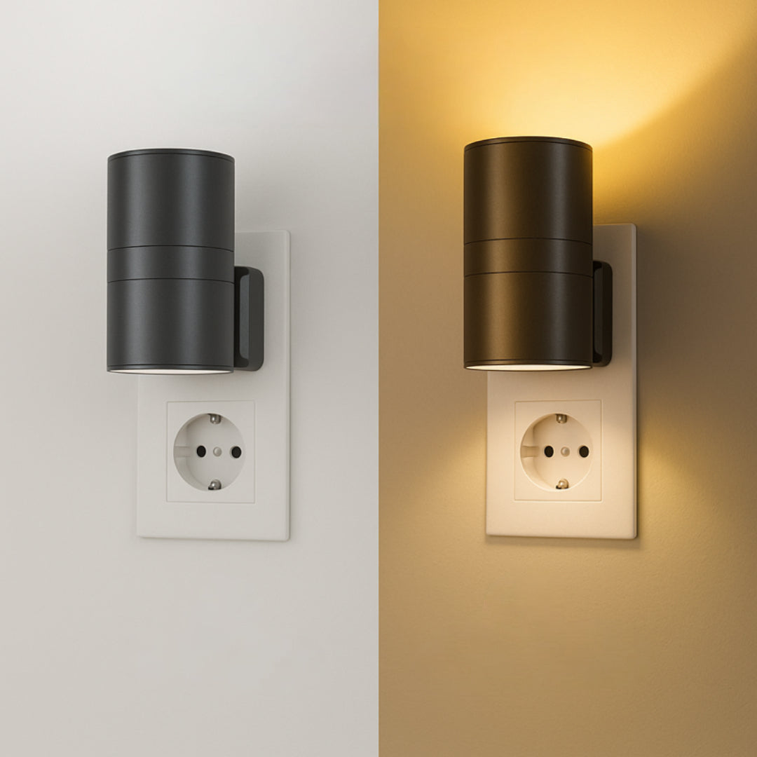 Wandlampe Nachtlicht mit Sensor und warmem Licht für die Steckdose
