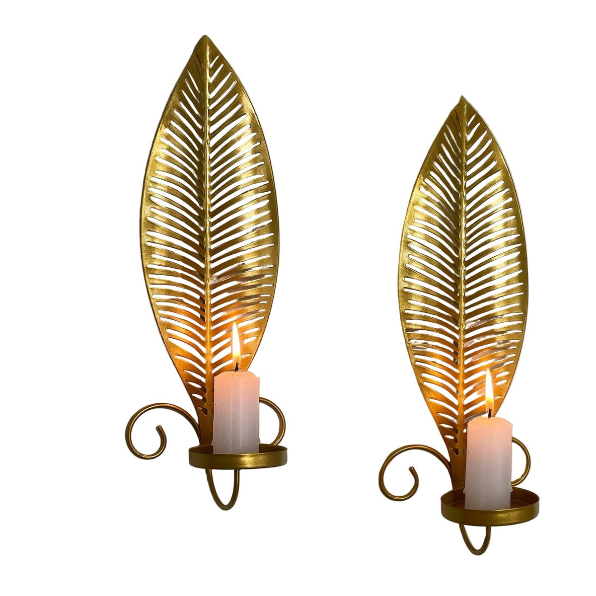 Wandlampe mit Blattmuster für moderne Innenräume
