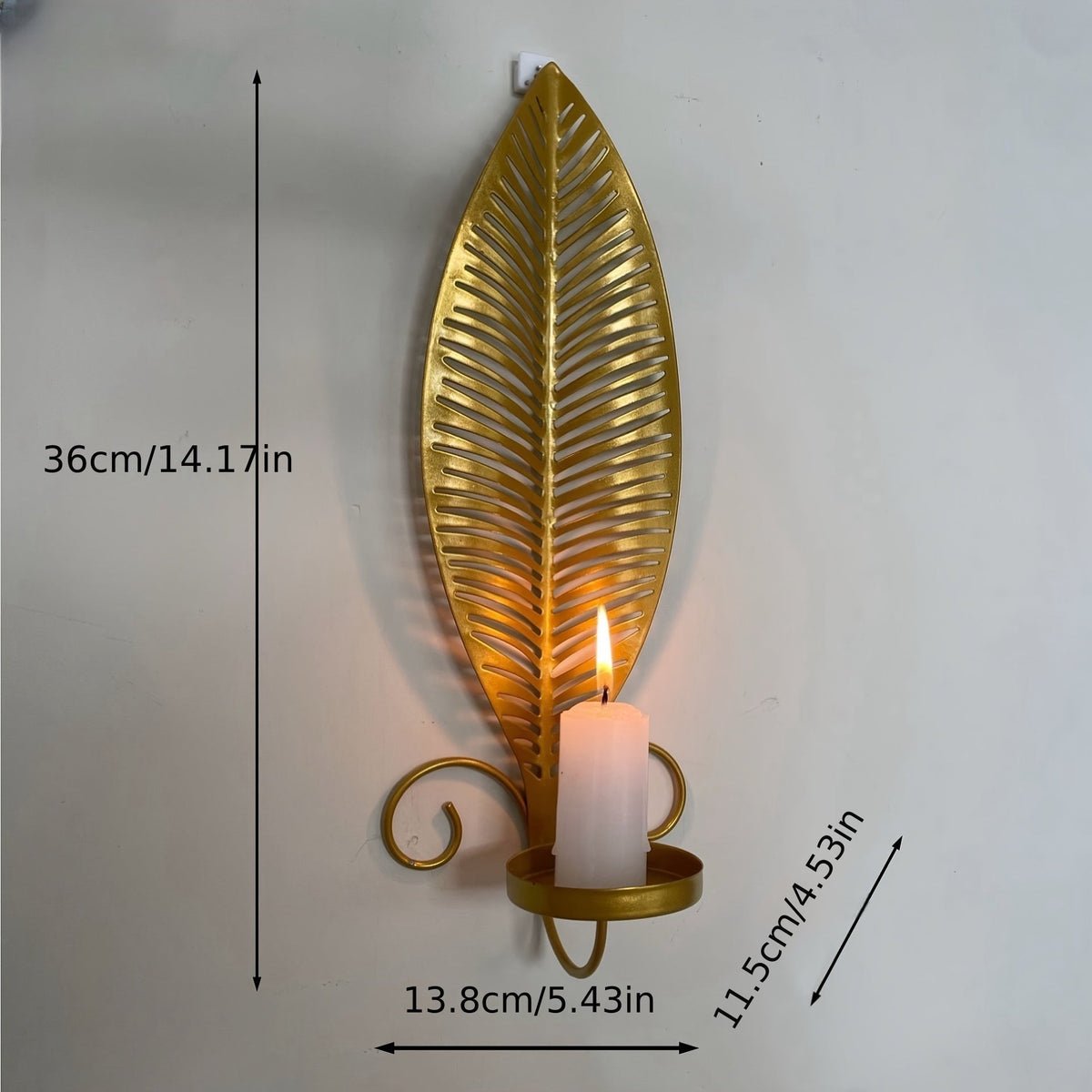 Wandlampe mit Blattmuster für moderne Innenräume