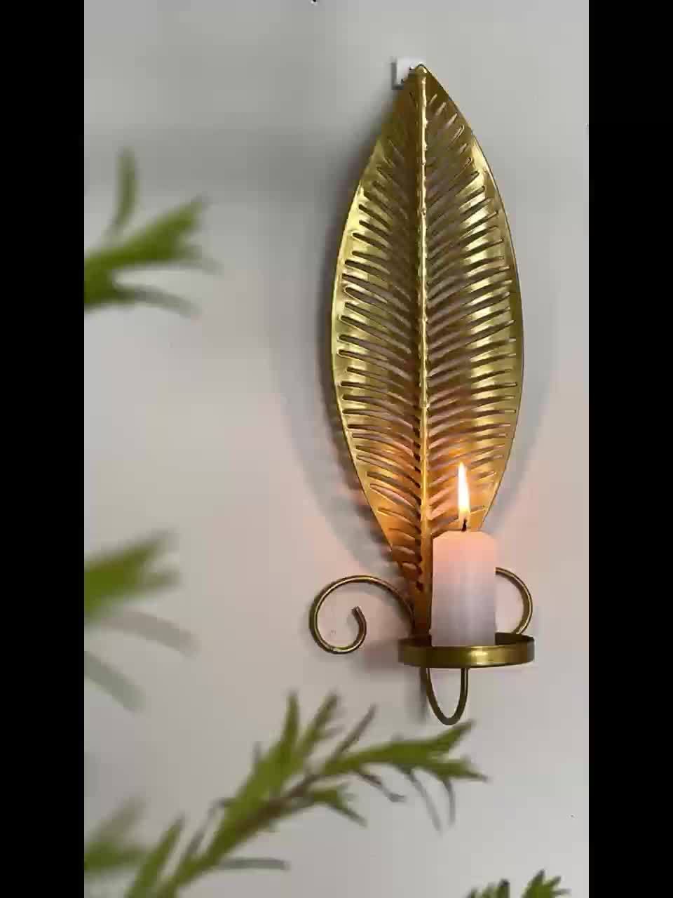 Wandlampe mit Blattmuster für moderne Innenräume