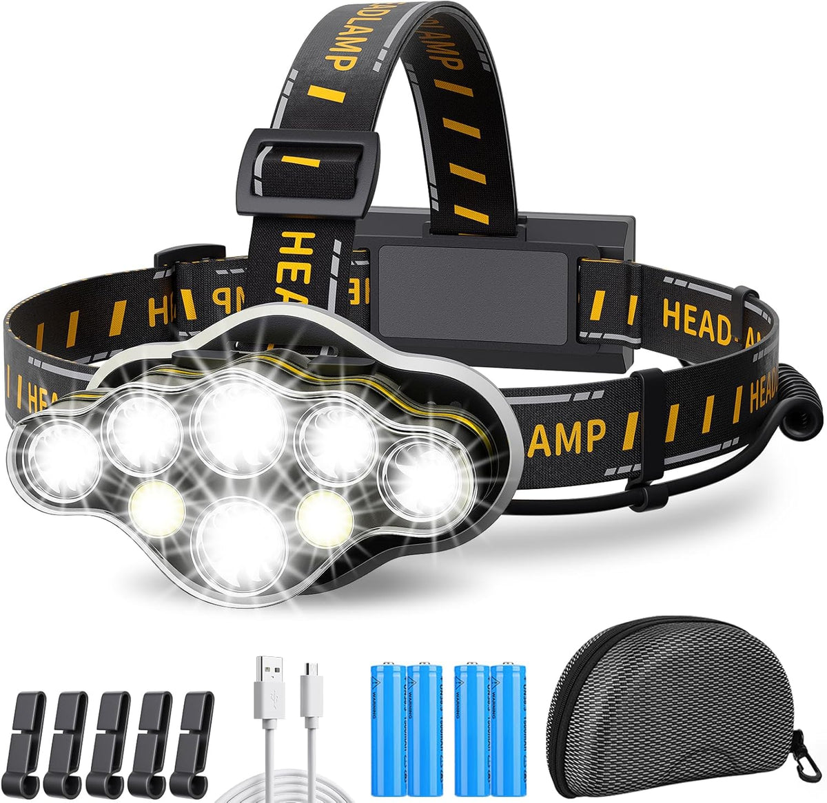Stirnlampe 18000 Lumen