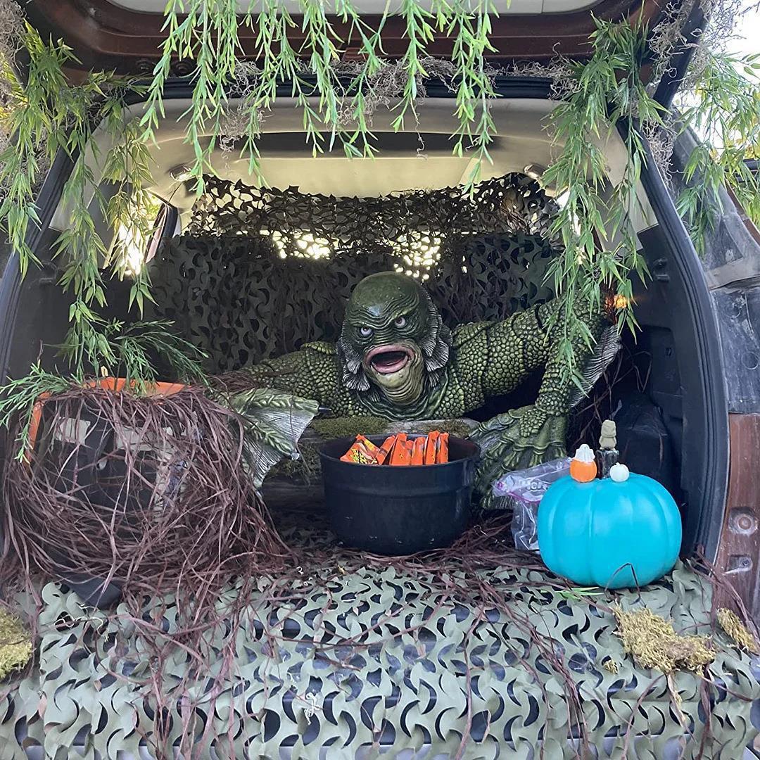 Schrecken vom Amazonas Statue – Garten- und Aussendekoration, Halloween-Monsterfigur