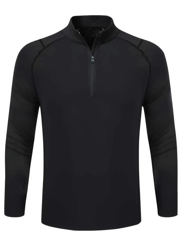 Herren Performance-Sportoberteil mit halbem Reissverschluss