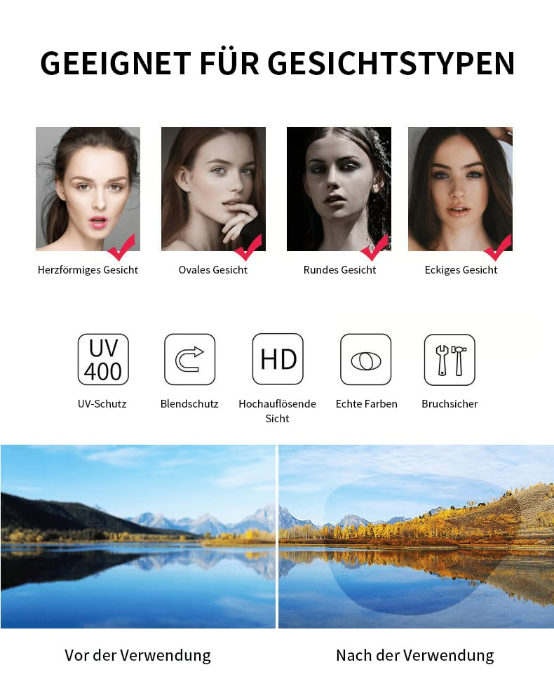 Selbsttönende Bifokalbrille | Stilvolle adaptive Gläser