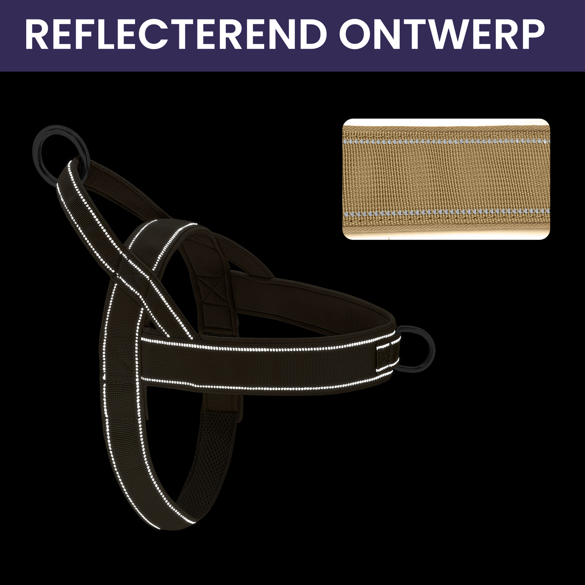Reflektierendes, zugfreies Hundegeschirr