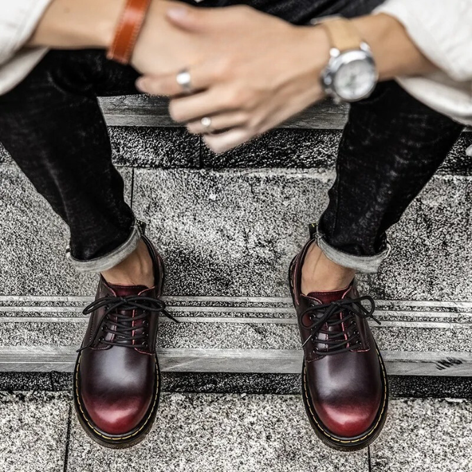 Herren Halbschuhe aus echtem Leder – Stil und Komfort in einem