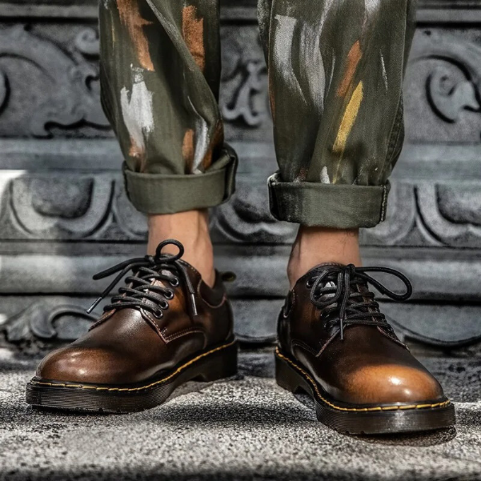 Herren Halbschuhe aus echtem Leder – Stil und Komfort in einem