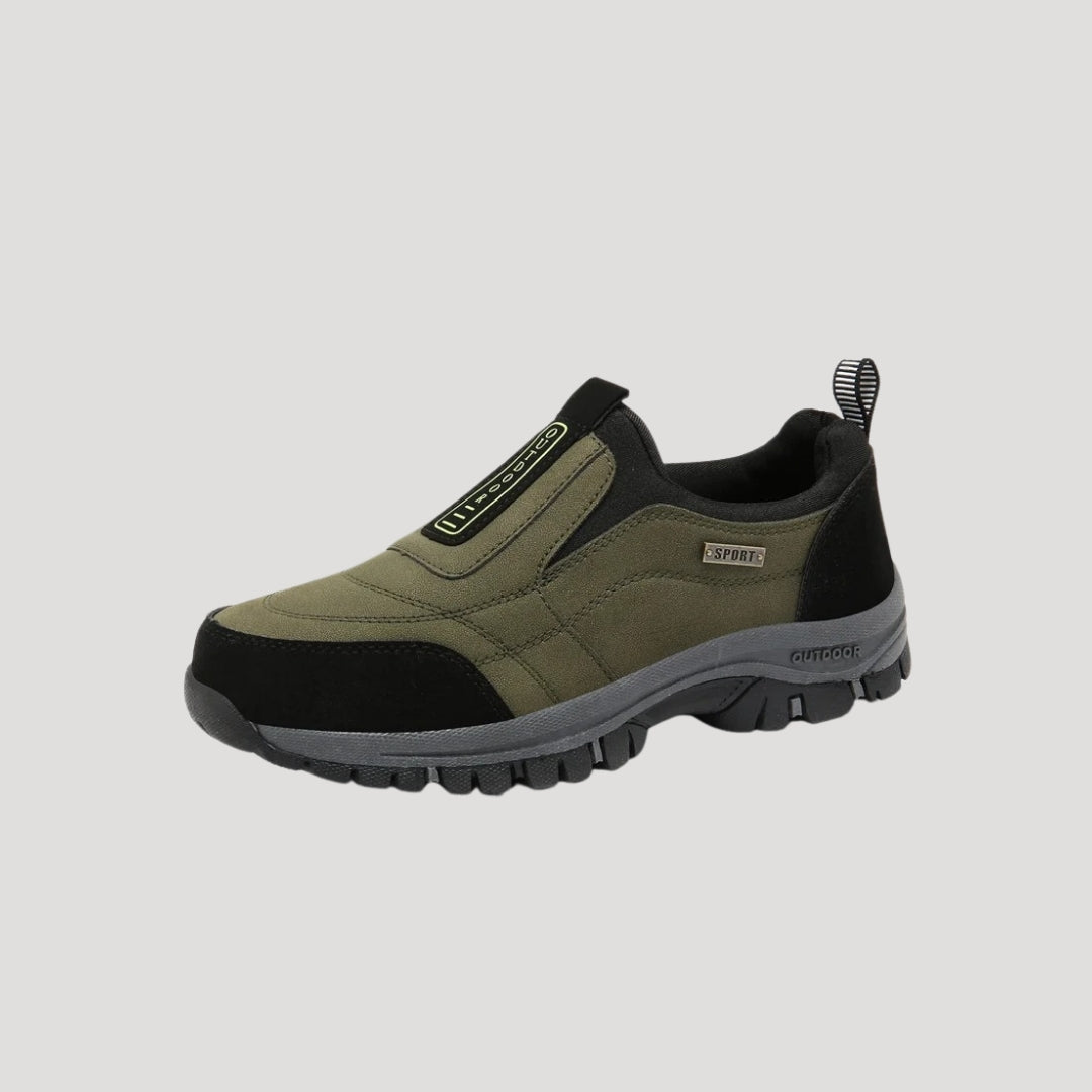 Herren-Schlupfwanderschuhe mit robuster Sohle und gepolsterter Passform