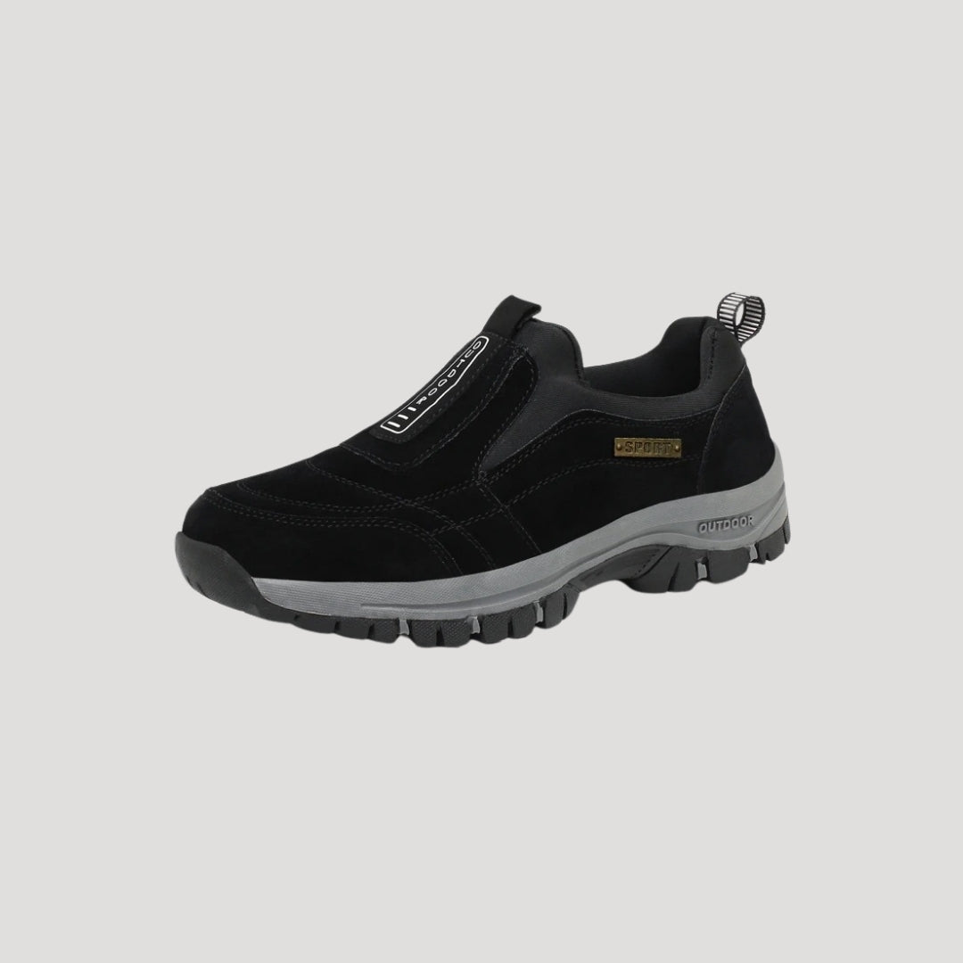 Herren-Schlupfwanderschuhe mit robuster Sohle und gepolsterter Passform
