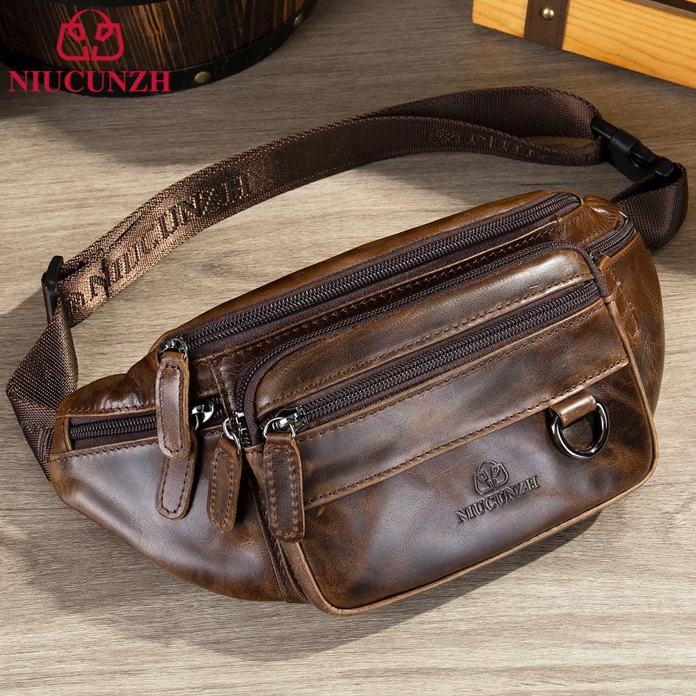 Herren Leder-Gürteltasche