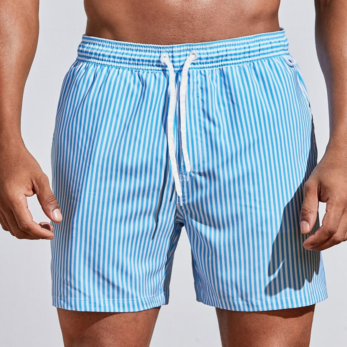 Gestreifte Badehose für Herren