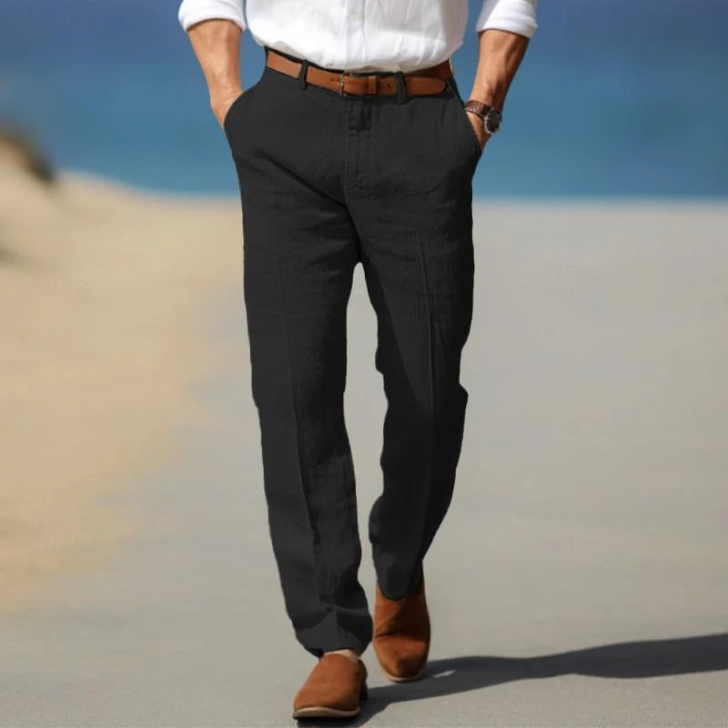 Klassische Freizeithose für Herren mit geradem Bein