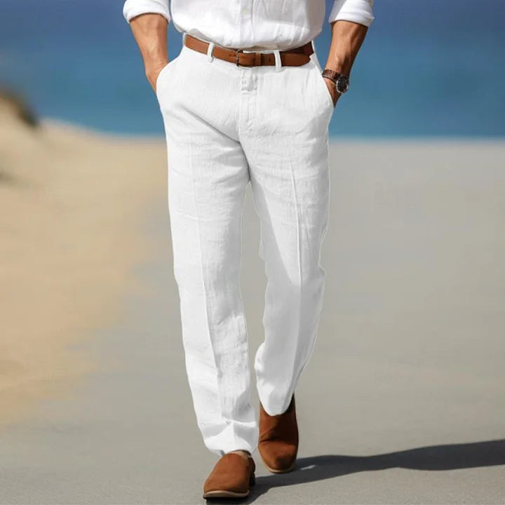 Klassische Freizeithose für Herren mit geradem Bein