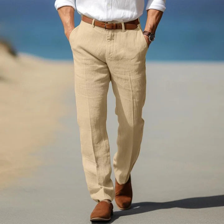 Klassische Freizeithose für Herren mit geradem Bein