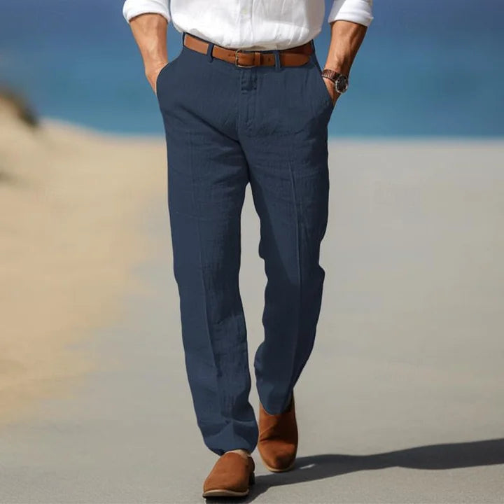Klassische Freizeithose für Herren mit geradem Bein