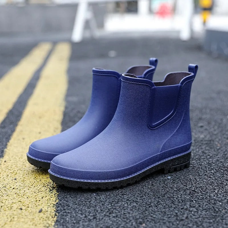 Halbhohe wasserdichte Herren-Gummistiefel
