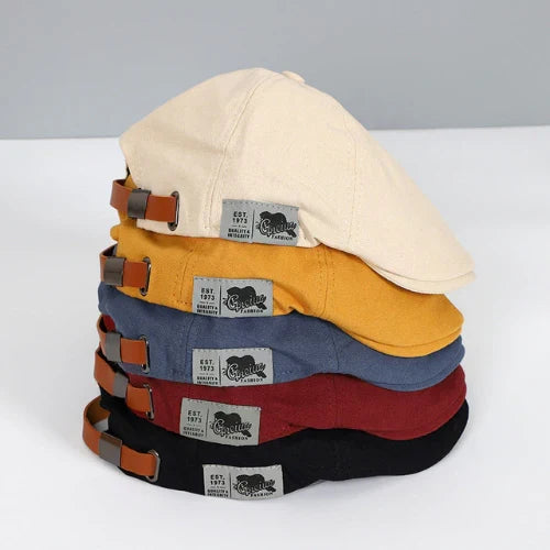 Herren Flatcap mit verstellbarem Riemen