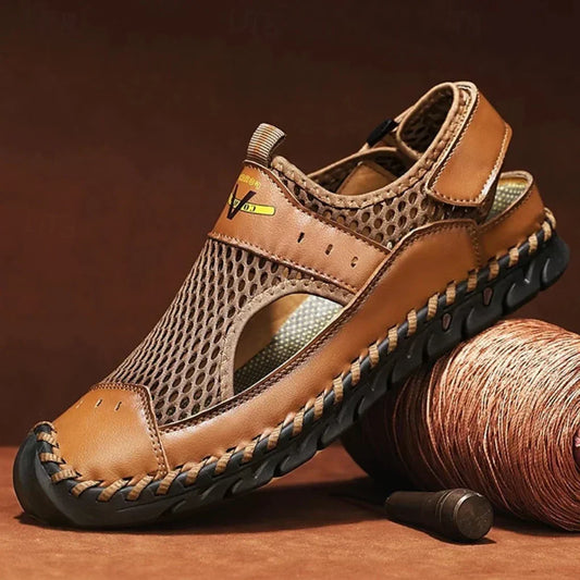 Herren Mesh-Fischersandalen mit verstellbaren Riemen