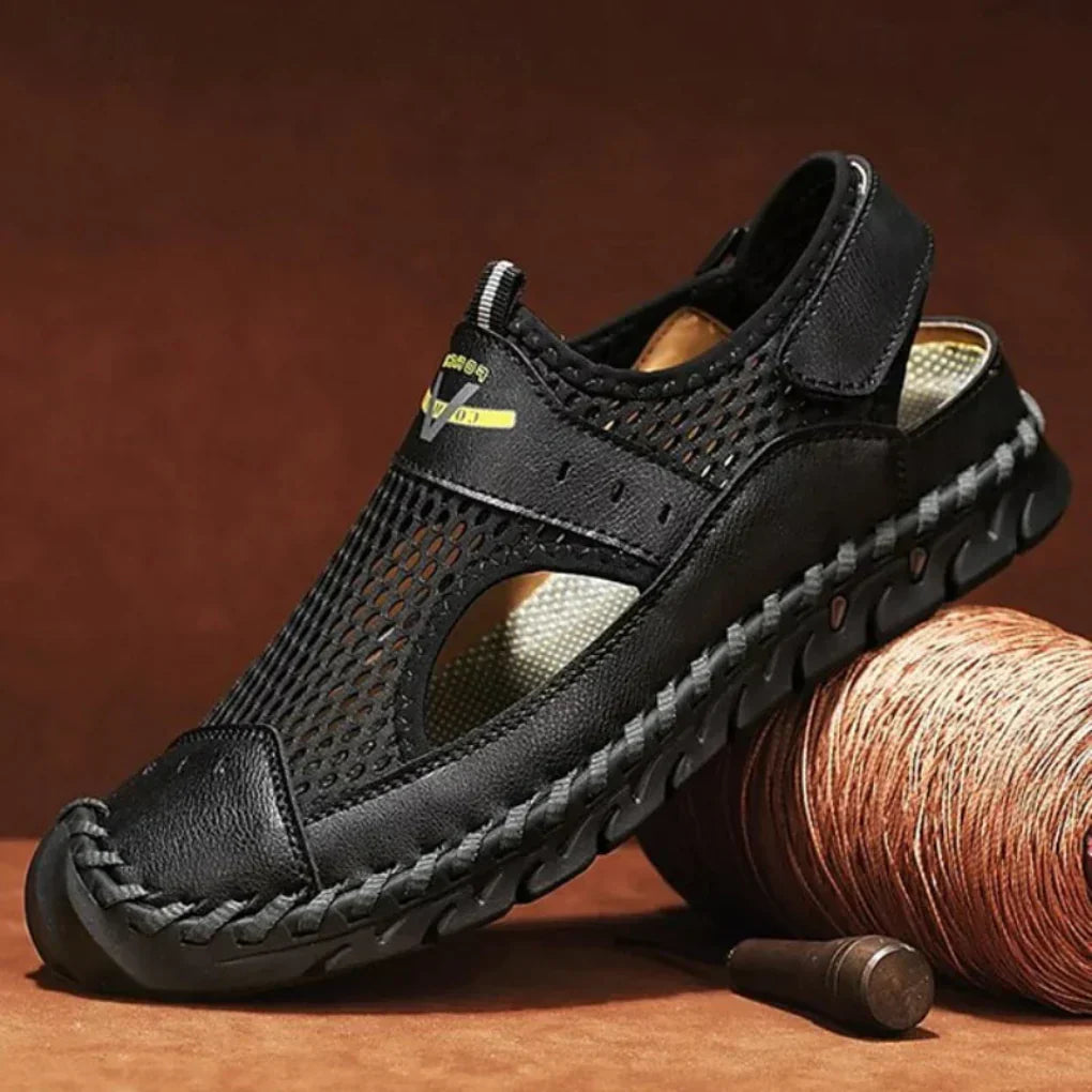 Herren Mesh-Fischersandalen mit verstellbaren Riemen