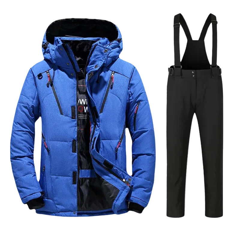 Wärmeisoliertes zweiteiliges Herren-Skianzug-Set