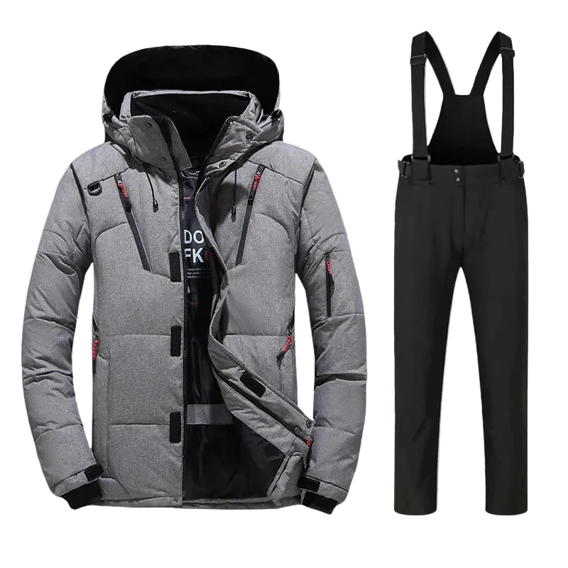 Wärmeisoliertes zweiteiliges Herren-Skianzug-Set