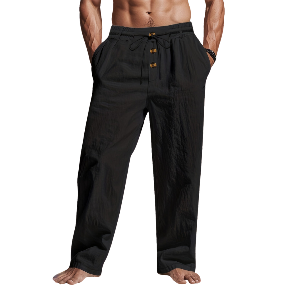 Herren-Chinohose mit Kordelzug und lässiger Passform