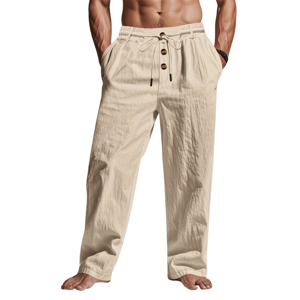 Herren-Chinohose mit Kordelzug und lässiger Passform