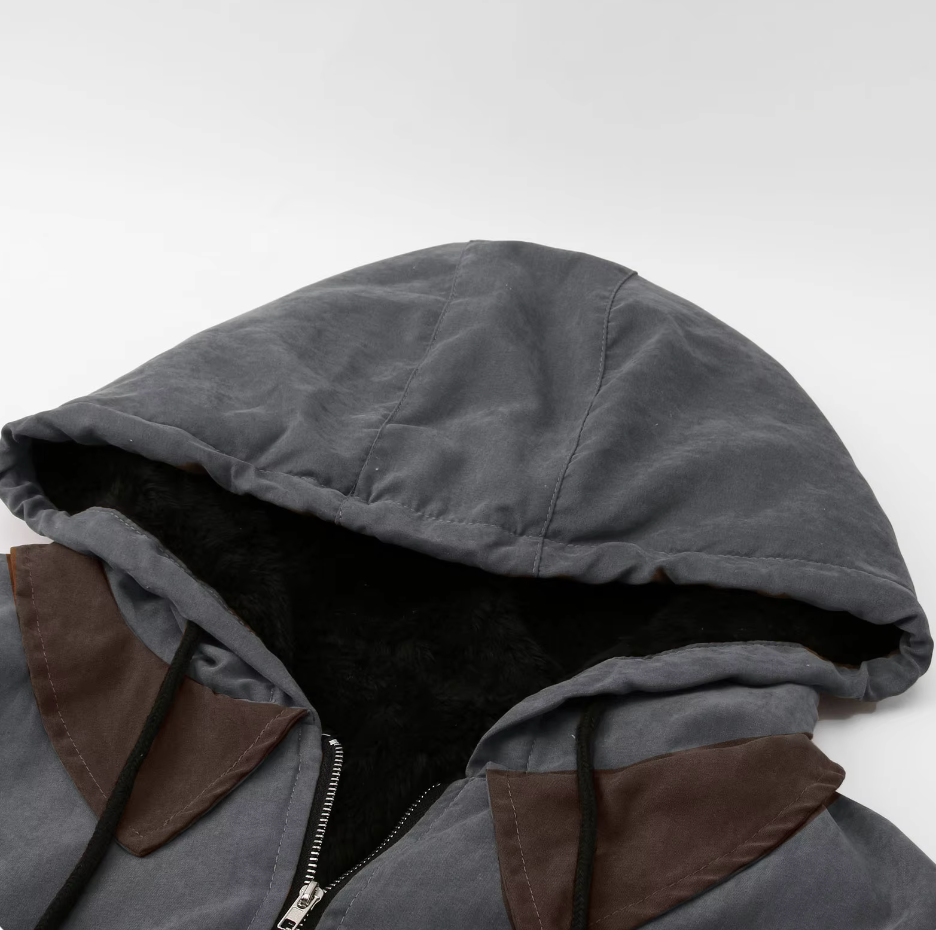 Herren-Kapuzenjacke mit durchgehendem Reissverschluss
